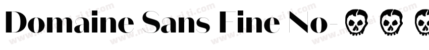 Domaine Sans Fine No字体转换